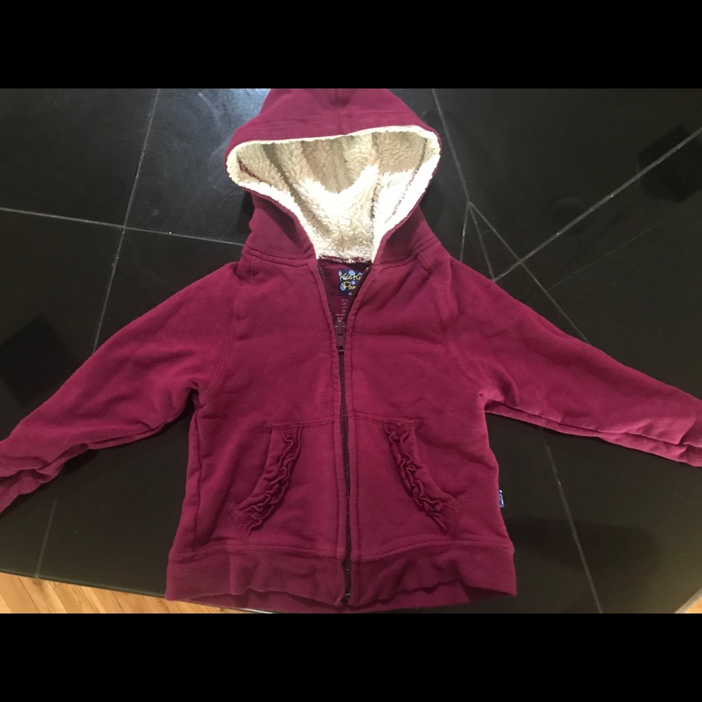 Kickee Pants Hooded ZIP Sweater 12-18M